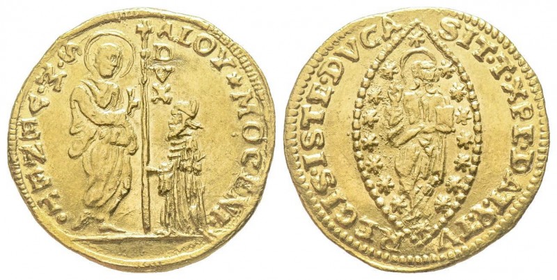 Italy, Venezia 
Alvise Sebastiano III Mocenigo 1722-1732
Zecchino, AU 3.50 g.
Re...