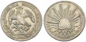 Mexico
Repubblica 1823-1864
8 Reales, 1836, AG 26.92 g.
Ref : KM#377.10
Conservation : Superbe