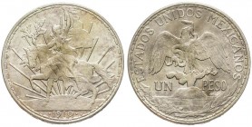 Mexico
Seconda Repubblica 
1 Peso, 1910, AG g.
Conservation : SUP-FDC