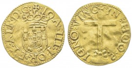 Portugal
Joao III 1521-1557
Cruzado, AU 3.41 g.
Ref : Fr. 29
Conservation : TTB