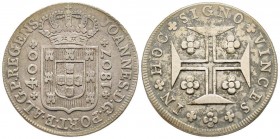 Portugal
400 Reis, 1807, AG 14.51 g.
Ref : KM#331
Conservation : TTB