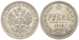 Russia
Alexander II 1855-1881
Rouble, 1878, AG 
Ref : Bitkin 92
Conservation : Superbe