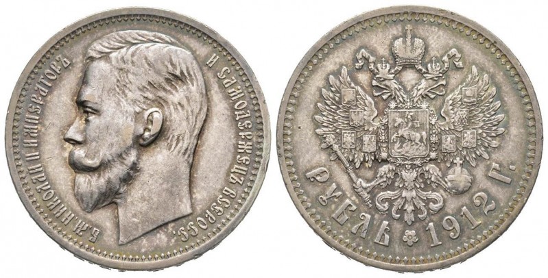 Russia
Nicholas II
Rouble, St. Petersburg, 1912 СПБ ЭБ, AG 20 g.
Ref : Bitkin 66...