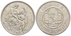 Switzerland
5 Francs, 1865, Tir fédéral à Schaffhausen, AG 
Ref : Divo S8, Dav. 382
Conservation : Superbe