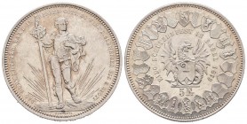 Switzerland
5 Francs, Bâle, 1879, Tir fédéral, AG
Ref : Divo S14, Dav. 388
Conservation : Superbe