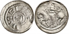 Medieval coins 
POLSKA/POLAND/POLEN/SCHLESIEN

Bolesław II Śmiały (1058-1080). Denar książęcy, Krakow (Cracow) - leżąca litera S 

Aw.: Głowa w l...