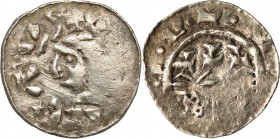 Medieval coins 
POLSKA/POLAND/POLEN/SCHLESIEN

Władysław Herman (1081-1102). Denar (1081-1102), Krakow (Cracow) lub Płock 

Aw.: Głowa w lewoRw.:...
