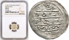 Medieval coins 
POLSKA/POLAND/POLEN/SCHLESIEN

Bolesław IV Kędzierzawy Denar 1146-1173 - RARE R5 - NGC MS64 (MAX) - Beautiful 

Aw.: Cesarz na tr...