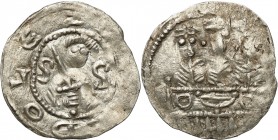 Medieval coins 
POLSKA/POLAND/POLEN/SCHLESIEN

Bolesław IV Kędzierzawy (1146-1173) Denar 1157-1166 - litery S-S 

Aw.: Popiersie księcia z miecze...