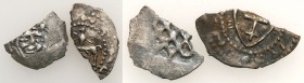 Medieval coins 
POLSKA/POLAND/POLEN/SCHLESIEN

Władysław Jagiełło (1377-1434). Kwartniki litewskie (1386-1392), set 2 pieces 

Fragmenty rzadkich...