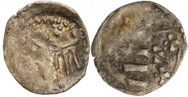 Medieval coins 
POLSKA/POLAND/POLEN/SCHLESIEN

Jadwiga (1384-1399). Denar koronny, Krakow (Cracow) - RARE R4 

Aw.: Tarcza Andegawenów z 3 listka...