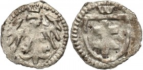 Medieval coins 
POLSKA/POLAND/POLEN/SCHLESIEN

Jadwiga i Władysław Jagiełło (1386-1399). Trzeciak bez daty, Krakow (Cracow) 

Aw.: Podwójny krzyż...