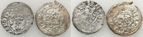 Medieval coins 
POLSKA/POLAND/POLEN/SCHLESIEN

Kazimierz IV Jagiellończyk - Szelag (Schilling), Gdansk (Danzig) / Władysław Jagiełło - półgrosz, Kr...