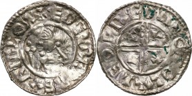 Medieval coins 
POLSKA/POLAND/POLEN/SCHLESIEN

Anglia, Aethelred II (978-1016). Denar typu Crux, 991-997 

Aw.: Władca zwrócony w lewo, trzymając...