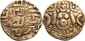 Medieval coins 
POLSKA/POLAND/POLEN/SCHLESIEN

Indie, Sułtanat Dehli. Mu'izz al-din Muhammad bin Sam, 1193-1206 n. e. zloty Dinar 

Aw.: Lakshmi ...