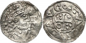 Medieval coins 
POLSKA/POLAND/POLEN/SCHLESIEN

Germany, Bawaria – Augsburg. Heinrich II (1002-1024). Denar 1009-1024 - RARE 

Aw.: Popiersie wład...