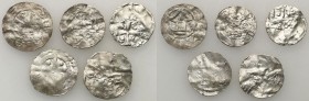 Medieval coins 
POLSKA/POLAND/POLEN/SCHLESIEN

Germany, Saxony (Sachsen). Otto III (983–1002), naśladownictwo denara typu OAP, XI wiek, set 5 coins...