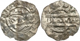 Medieval coins 
POLSKA/POLAND/POLEN/SCHLESIEN

Netherlands, Friesland. Bruno III. (1038-1057). Denar 

Aw: Głowa władcy w prawo z laską krzyżową ...