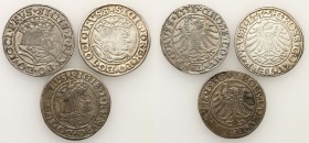 Sigismund I Old
POLSKA/ POLAND/ POLEN / POLOGNE / POLSKO

Zygmunt I Stary. Grosz (Groschen) 1530-1532, Torun, set 3 coins 

Patyna.

Details: A...