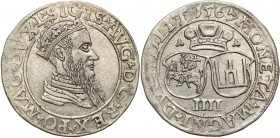 Sigismund II August
POLSKA/ POLAND/ POLEN/ LITHUANIA/ LITAUEN

Zygmunt II August. Czworak (4 grosze) 1567, Vilnius - Very nice 

Odmiana z końców...