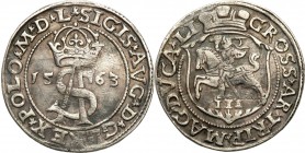 Sigismund II August
POLSKA/ POLAND/ POLEN/ LITHUANIA/ LITAUEN

Zygmunt II August. Trojak - 3 grosze (Groschen) 1563, Vilnius 

Herb Topór po lite...