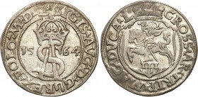 Sigismund II August
POLSKA/ POLAND/ POLEN/ LITHUANIA/ LITAUEN

Zygmunt II August. Trojak - 3 grosze (Groschen) 1564, Vilnius 

Bardzo ładnie zach...