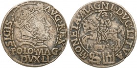 Sigismund II August
POLSKA/ POLAND/ POLEN/ LITHUANIA/ LITAUEN

Zygmunt II August. Grosz (Groschen) na stopę polską 1546, Vilnius 

Ciemna patyna....