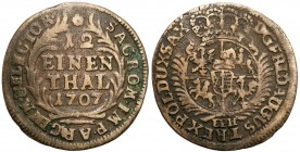 Augustus II the Strong 
POLSKA/ POLAND/ POLEN/ LITHUANIA/ LITAUEN

August II Mocny. 1/12 Talar (Thaler) (dwugrosz) 1707 EPH, Lipsk (Leipzig) 

Pa...