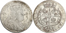 Augustus III the Sas 
POLSKA/ POLAND/ POLEN/ LITHUANIA/ LITAUEN

August III Sas Ort 18 groszy (Groschen) - Groschen 1753, Lipsk (Leipzig) 

Rzads...