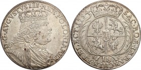 Augustus III the Sas 
POLSKA/ POLAND/ POLEN/ LITHUANIA/ LITAUEN

August III Sas. Ort 18 groszy (Groschen) - Groschen 1754, Lipsk (Leipzig) 

Rzad...