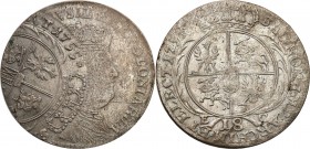 Augustus III the Sas 
POLSKA/ POLAND/ POLEN/ LITHUANIA/ LITAUEN

August III Sas. Ort 18 groszy (Groschen) - Groschen 1754, Lipsk (Leipzig) - EFEKTO...
