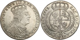 Augustus III the Sas 
POLSKA/ POLAND/ POLEN/ LITHUANIA/ LITAUEN

August III Sas. Tymf 1753, Lipsk (Leipzig) - NICE 

Tymf z ukoronowanym popiersi...