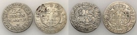 Augustus III the Sas 
POLSKA/ POLAND/ POLEN/ LITHUANIA/ LITAUEN

August II Mocny, August III Sas. 1724, 1763, Dresden, set 2 coins 

Patyna.Kahnt...