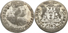 Augustus III the Sas 
POLSKA/ POLAND/ POLEN/ LITHUANIA/ LITAUEN

August III Sas. Szostak - 6 groszy (Groschen) (Groschen) 1763, Gdansk (Danzig) 
...