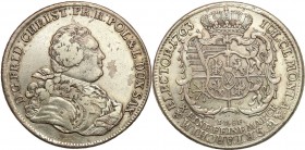 Augustus III the Sas 
POLSKA/ POLAND/ POLEN/ LITHUANIA/ LITAUEN

Fryderyk Krystian. Talar (Thaler) sasko-polski 1763 IFoF, Lipsk (Leipzig) 

Aw.:...