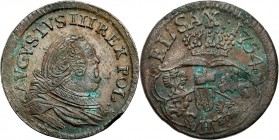 Augustus III the Sas 
POLSKA/ POLAND/ POLEN/ LITHUANIA/ LITAUEN

August III Sas, Grosz (Groschen) 1754 - litera H 



Details: Cu 
Condition: ...