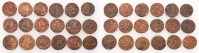 Augustus III the Sas 
POLSKA/ POLAND/ POLEN/ LITHUANIA/ LITAUEN

August III Sas. Szelag (Schilling) 1751-1755, set 18 coins 

Monety ze śladami d...