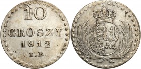 Duchy of Warsaw
POLSKA/ POLAND/ POLEN / POLOGNE / POLSKO

Księstwo Warszawskie. 10 groszy (Groschen) 1812 - Very nice 



Details: 2,79 g Ag 
...