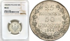 Poland XIX century / Russia 
POLSKA / POLAND / POLEN / RUSSIA / RUSSLAND / РОССИЯ

Polska XIX w./Rosja. Nicholas I. 25 Kopek (kopeck) = 50 groszy (...