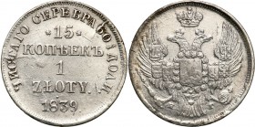 Poland XIX century / Russia 
POLSKA / POLAND / POLEN / RUSSIA / RUSSLAND / РОССИЯ

Polska XIX w./Rosja. 15 Kopek (kopeck) = 1 zloty 1839 НГ, Peters...