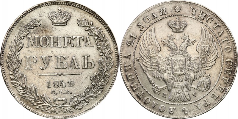 Russia 
RUSSIA / RUSSLAND / РОССИЯ

Rosja. Nicholas l. Rubel (Rouble) 1841 СП...