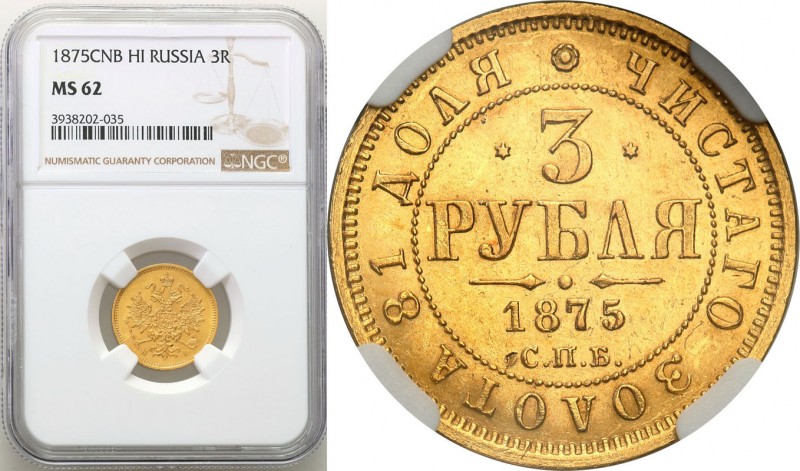 Russia 
RUSSIA / RUSSLAND / РОССИЯ

Rosja. Alexander II. 3 Rubel (Rouble) 187...