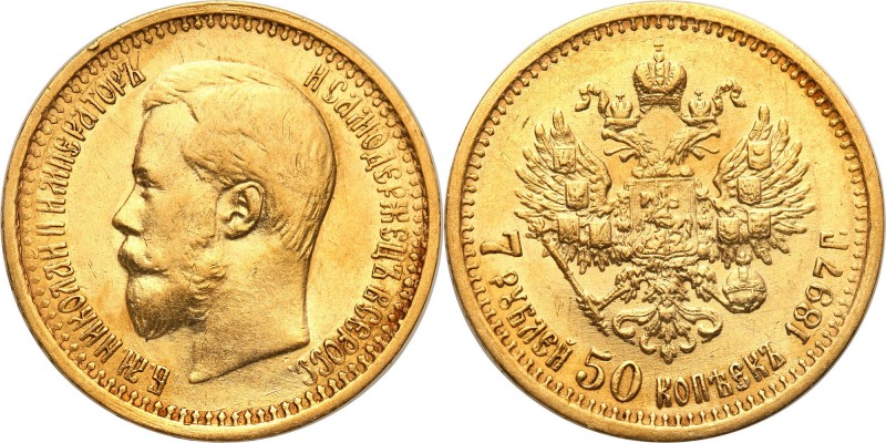 Russia 
RUSSIA / RUSSLAND / РОССИЯ

Rosja. Nicholas II 7 Rubel (Rouble) 50 Ko...