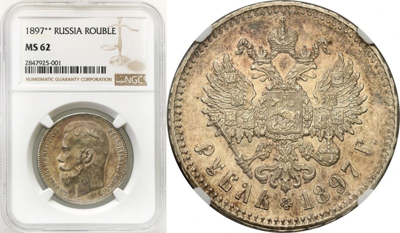 Russia 
RUSSIA / RUSSLAND / РОССИЯ

Rosja. Nicholas II. Rubel (Rouble) 1897 (...