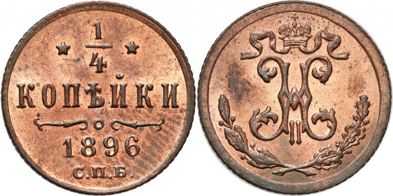 Russia 
RUSSIA / RUSSLAND / РОССИЯ

Rosja. Nicholas ll. 1/4 Kopek (kopeck) 18...