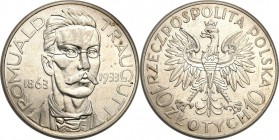 Poland II Republic
POLSKA / POLAND / POLEN / POLOGNE / POLSKO

II RP. 10 zlotych 1933 Traugutt - exellence 

Blask menniczy, kilka drobnych rysek...
