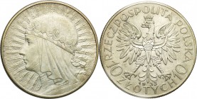 Poland II Republic
POLSKA / POLAND / POLEN / POLOGNE / POLSKO

II RP. 10 zlotych 1933 Women Head 

Delikatna, zielonkawa patyna. Bardzo ładnie za...