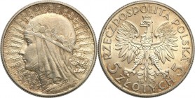 Poland II Republic
POLSKA / POLAND / POLEN / POLOGNE / POLSKO

II RP. 5 zlotych 1933 Women Head 

Pięknie zachowana moneta. Kolorowa patyna. Kilk...