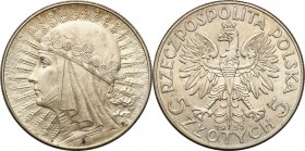Poland II Republic
POLSKA / POLAND / POLEN / POLOGNE / POLSKO

II RP. 5 zlotych 1933 Women Head 

Ładny egzemplarz, delikatna patyna.Parchimowicz...