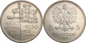 Poland II Republic
POLSKA / POLAND / POLEN / POLOGNE / POLSKO

II RP. 5 zlotych 1930 Sztandar - Beautiful 

Atrakcyjny egzemplarz z dużą ilości p...